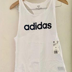 White Adidas top